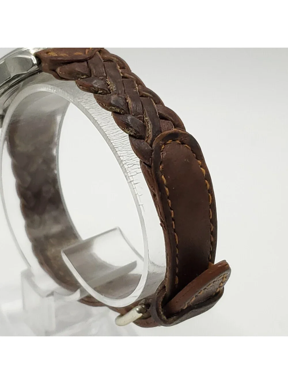 Timex Indiglo Womens Quartz Watch 24mm Brown Braided Band New Battery